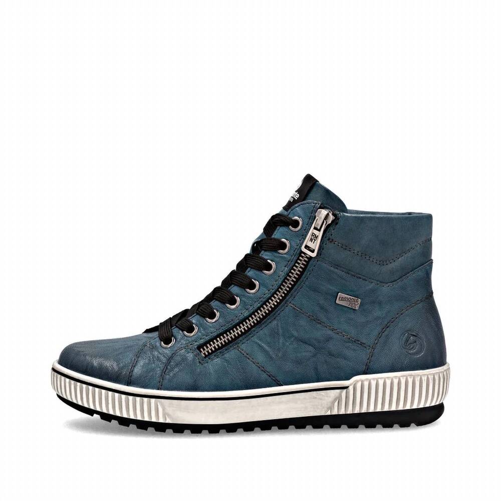 NEW REMONTE women's d0772 maditta lace-up sneakers in petrol